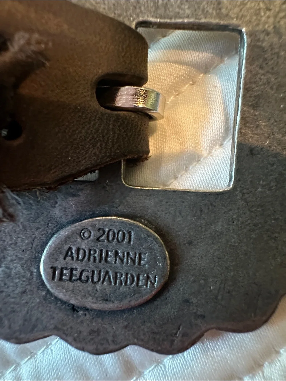 Turquoise Western  Concho Leather Belt by Adrienne Teeguarden